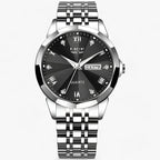 Aurelia - Elegant Dameur med Analog Quartz Urværk Sølv sort