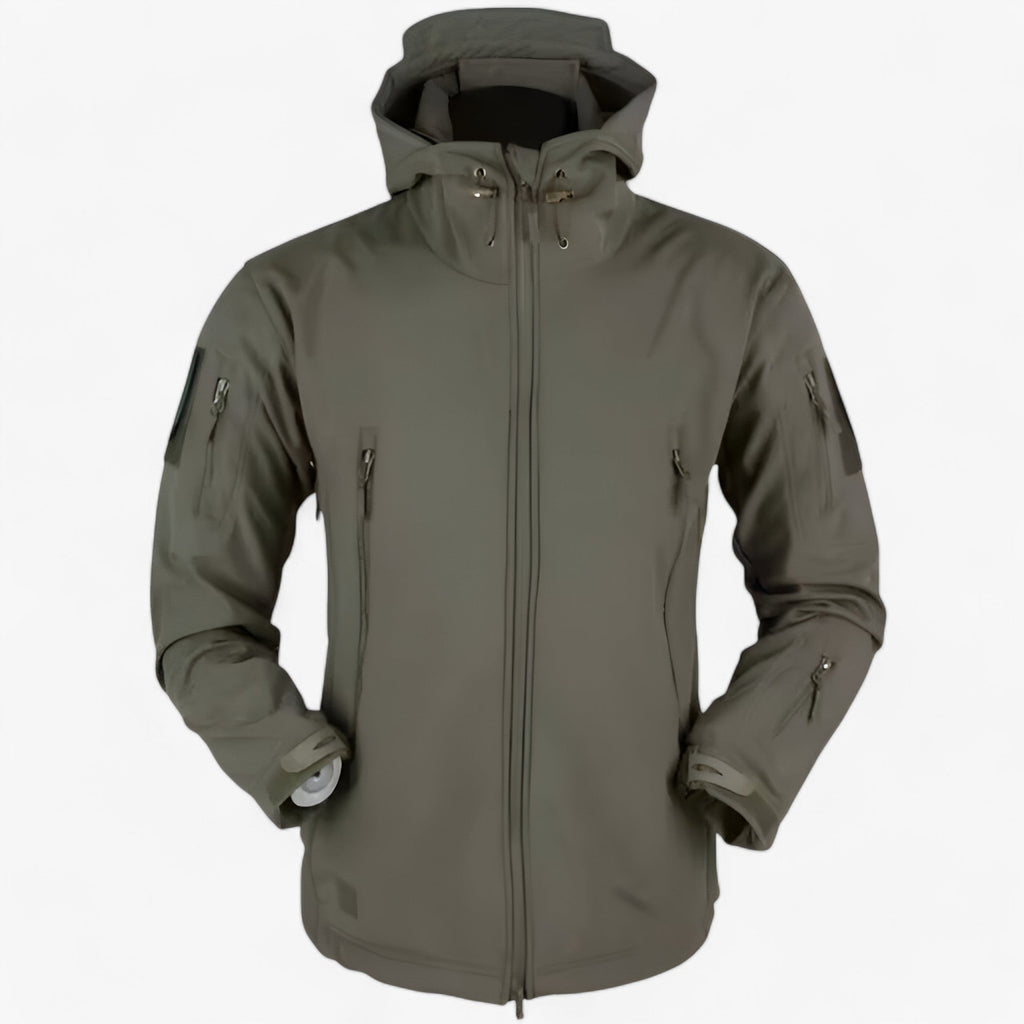 Arvid – Herre Outdoor Militærjakke med Hætte Grøn armé