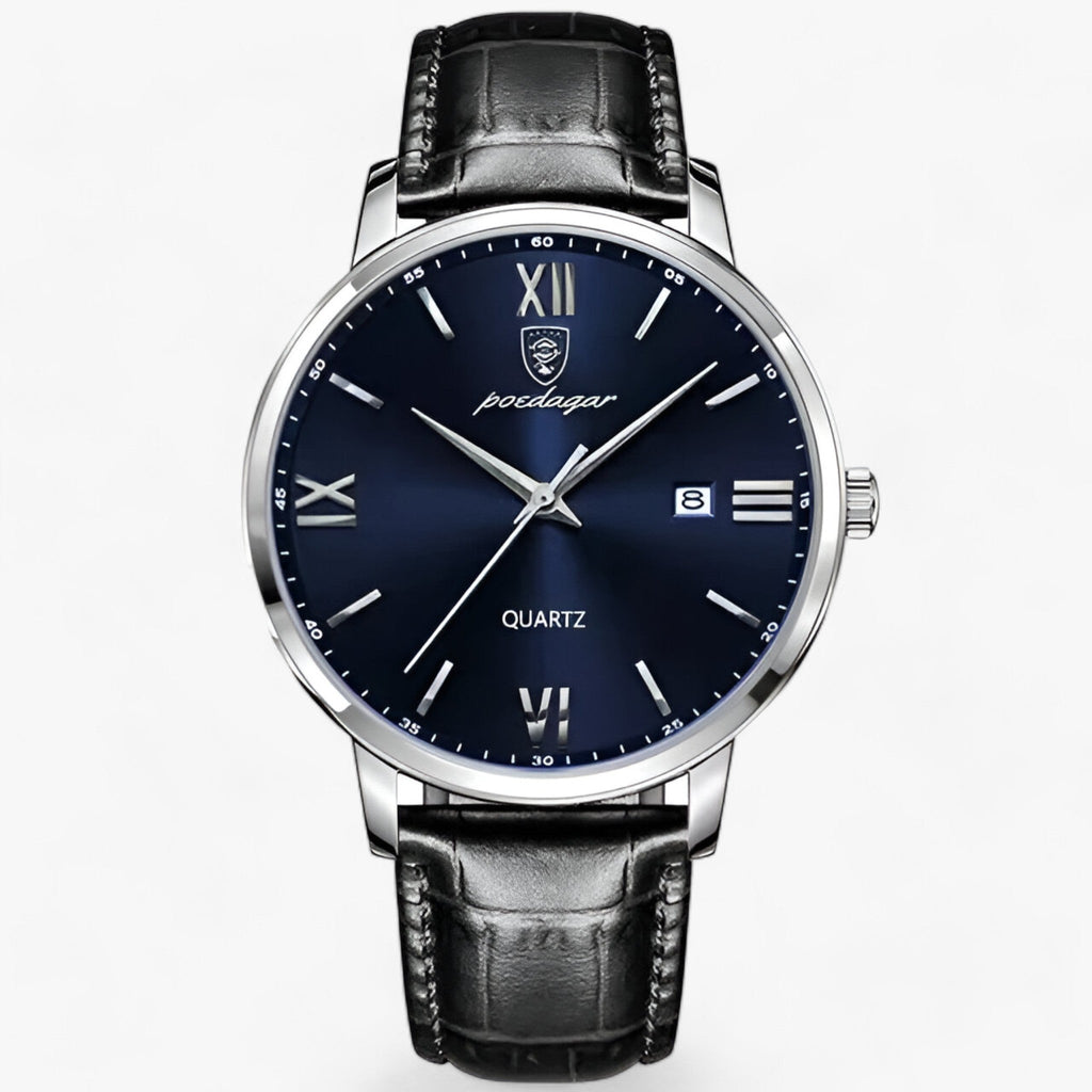 Valerio - Elegant Herreur med Analog Quartz Urværk Guld Hvid