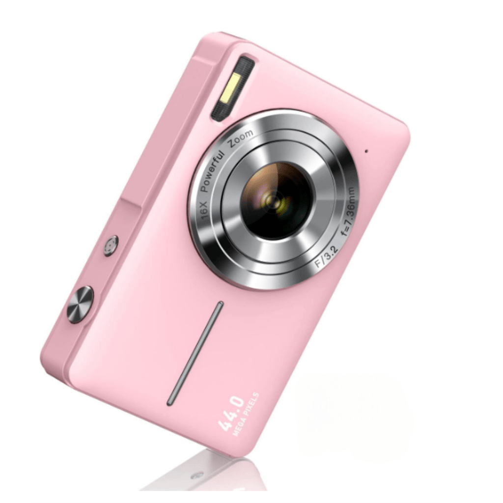 RetroSnap Digitalkamera – Kompakt Vintage Design Rosa 32 GB
