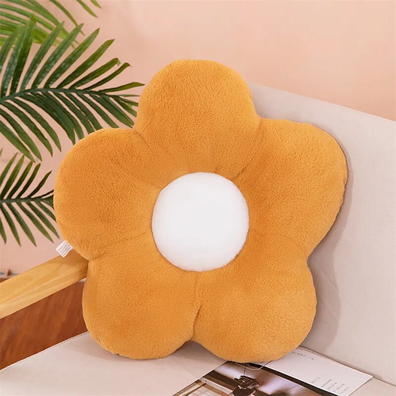 BloomNest Pyntepude – Blomstret Design Orange