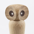 NordicOwl Figur – Naturlig Dekoration med Bevægeligt Design
