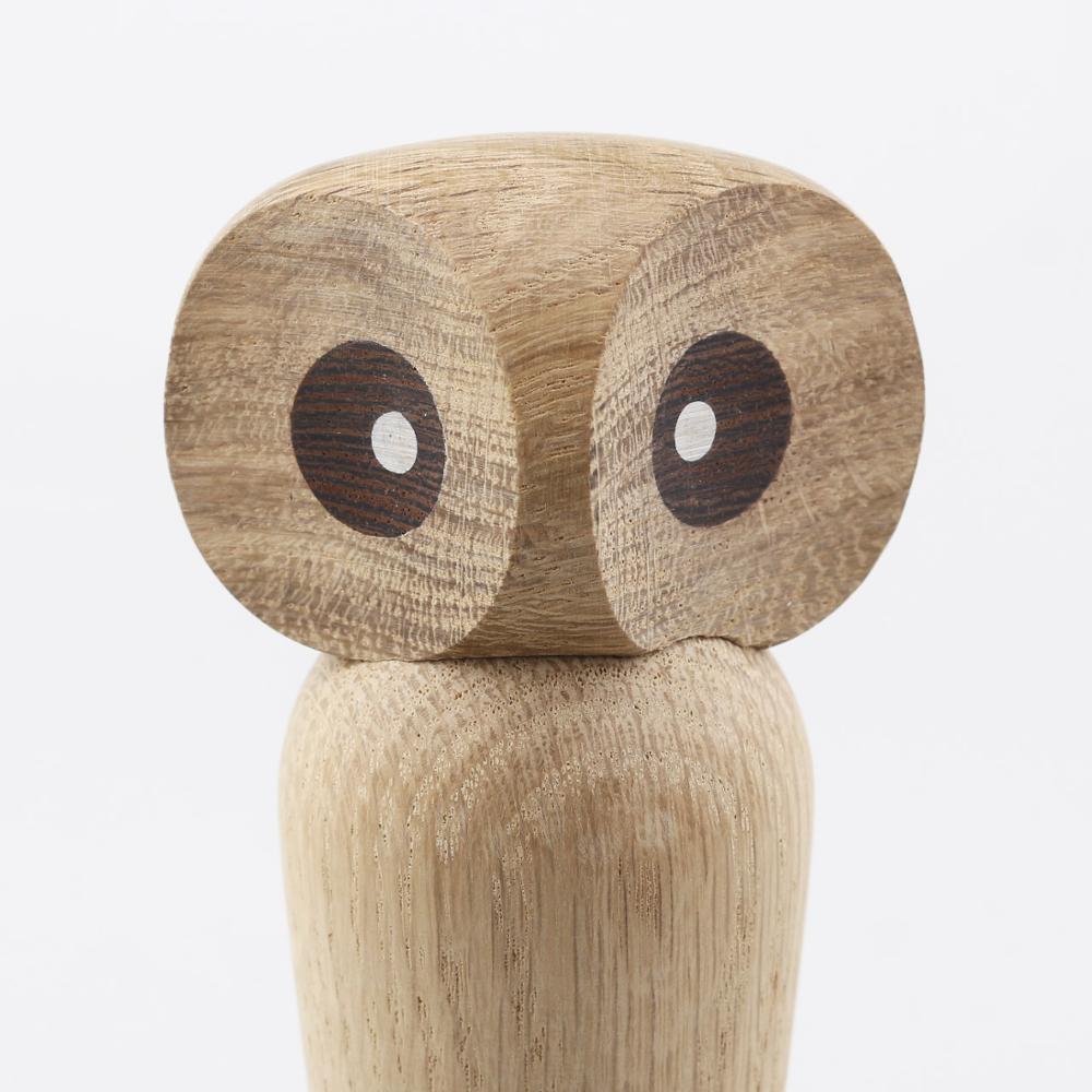 NordicOwl Figur – Naturlig Dekoration med Bevægeligt Design