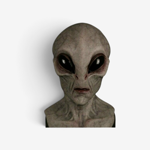 Xenora – Alien Hovedmaske til Halloween Grå
