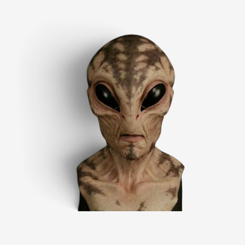 Xenora – Alien Hovedmaske til Halloween Kødfarvet Mønster
