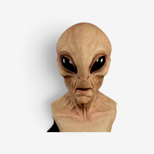Xenora – Alien Hovedmaske til Halloween Kødfarvet