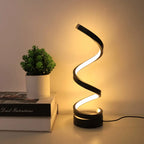 LumiSpiral Bordlampe – Dæmpbart LED-Design