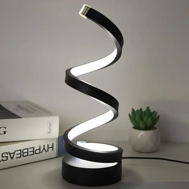 LumiSpiral Bordlampe – Dæmpbart LED-Design