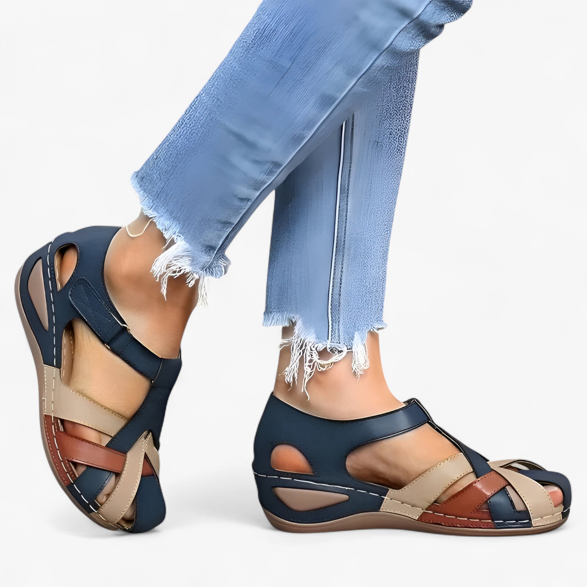 Aveline - Dame Sandaler med Justerbare Remme