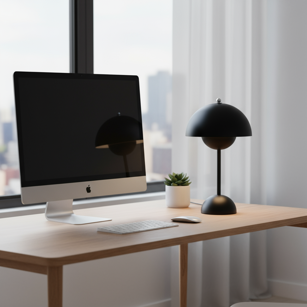 Trådløs Bordlampe – Genopladelig LED Lampe med Dæmpbar Belysning