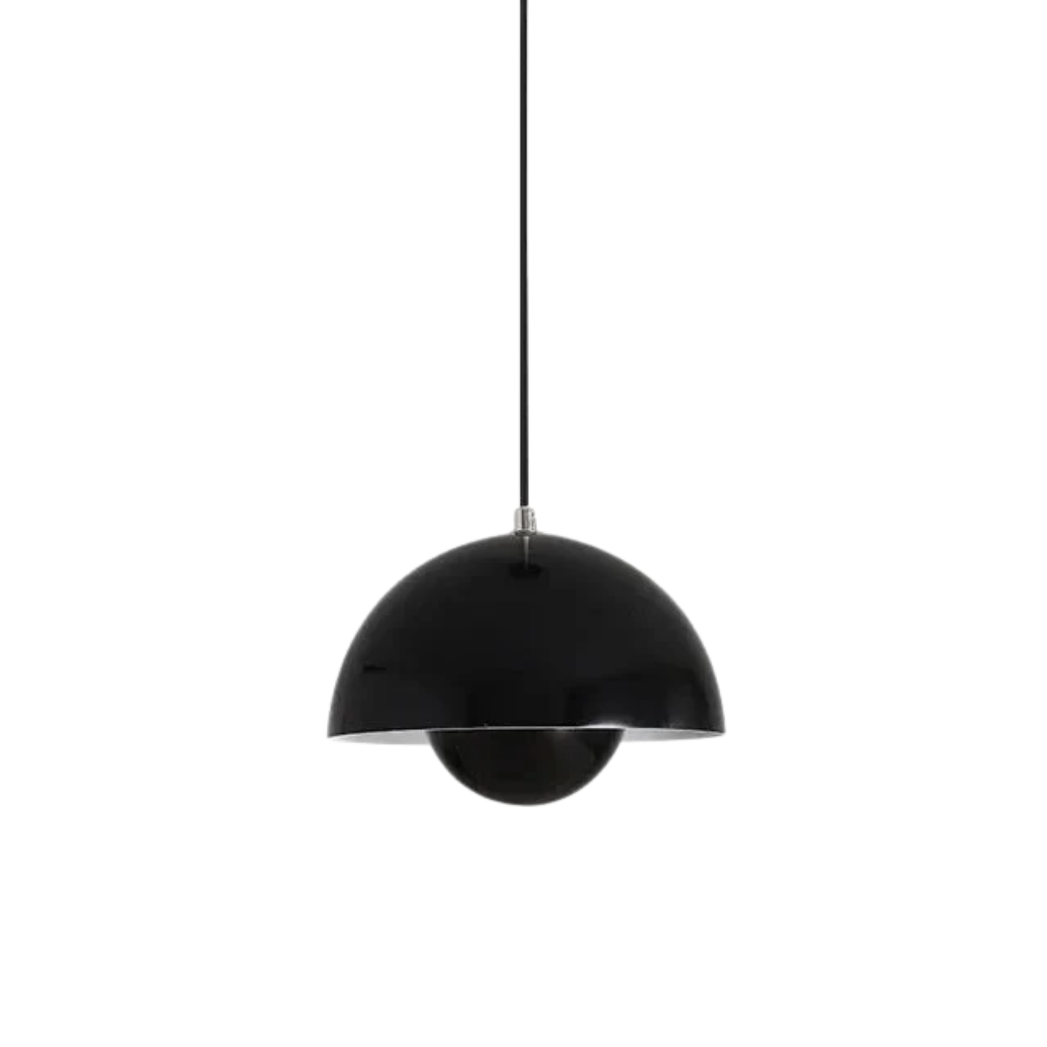 GreenGlow Pendellampe – Lampe med Planteholder Sort