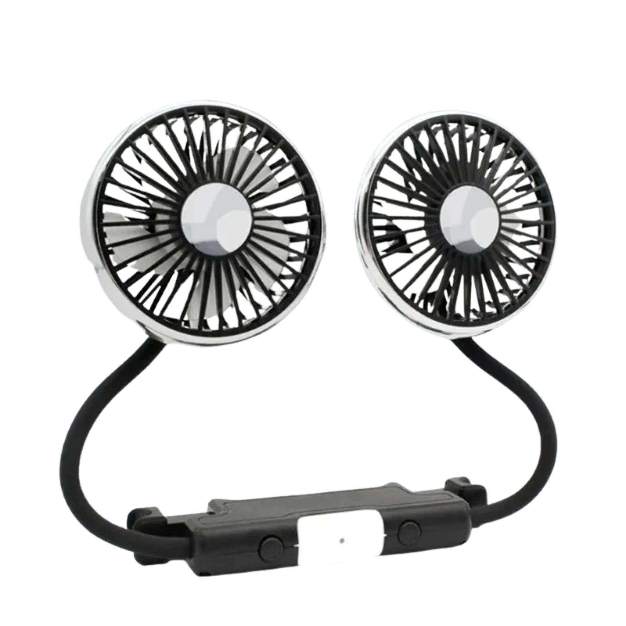 Bilventilator med dobbelte roterende hoveder