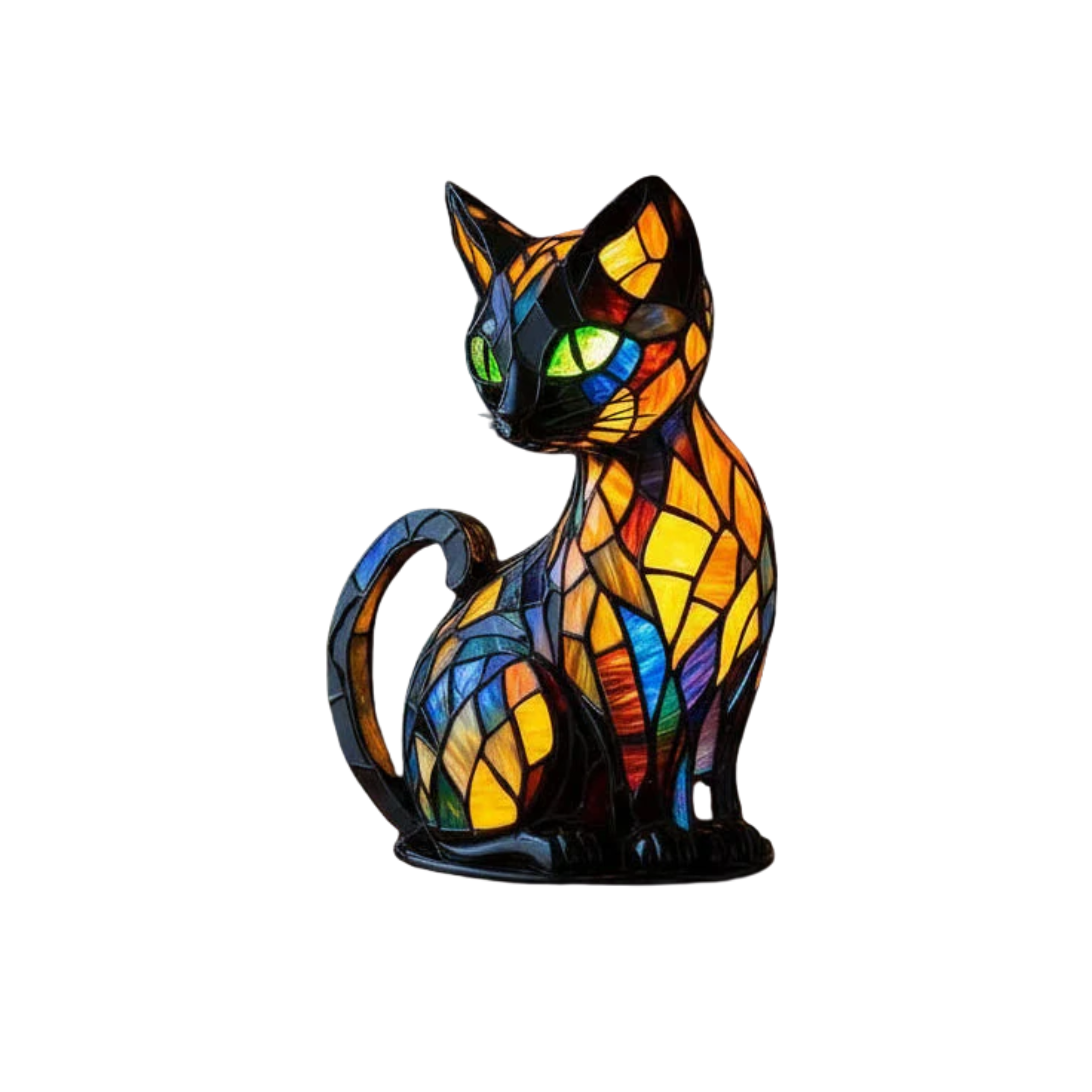 LumiCat LED-Natlampe – Dekorativt Kattedesign Stil A