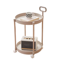 MoveNest - 2-etagers Sidebord med Hjul Kaki