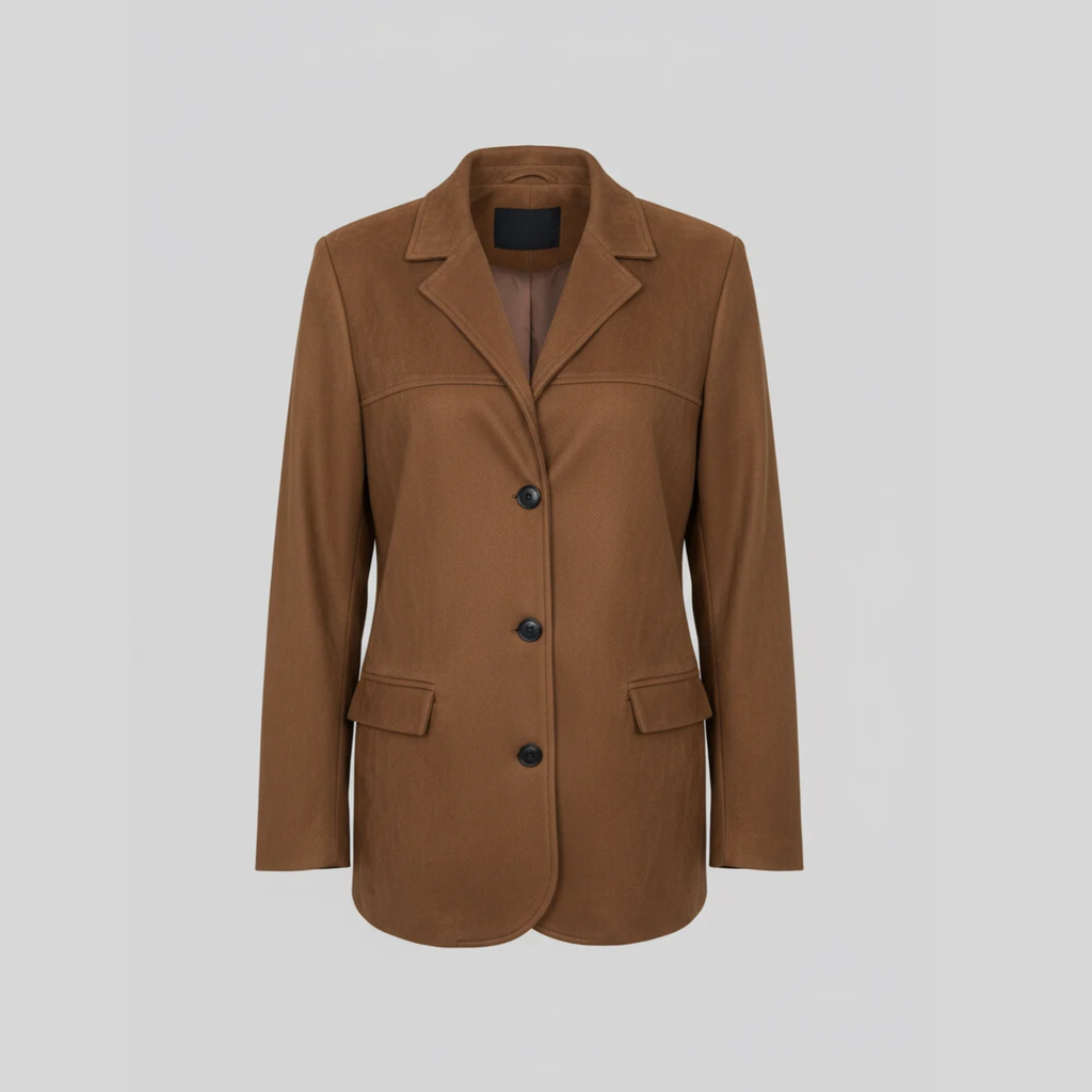 Veloura - Elegant Damejakke i Ruskindslook
